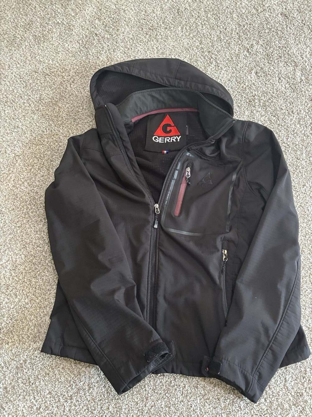 Gerry Men's Performance Full Zip Sz Large Black Jacket